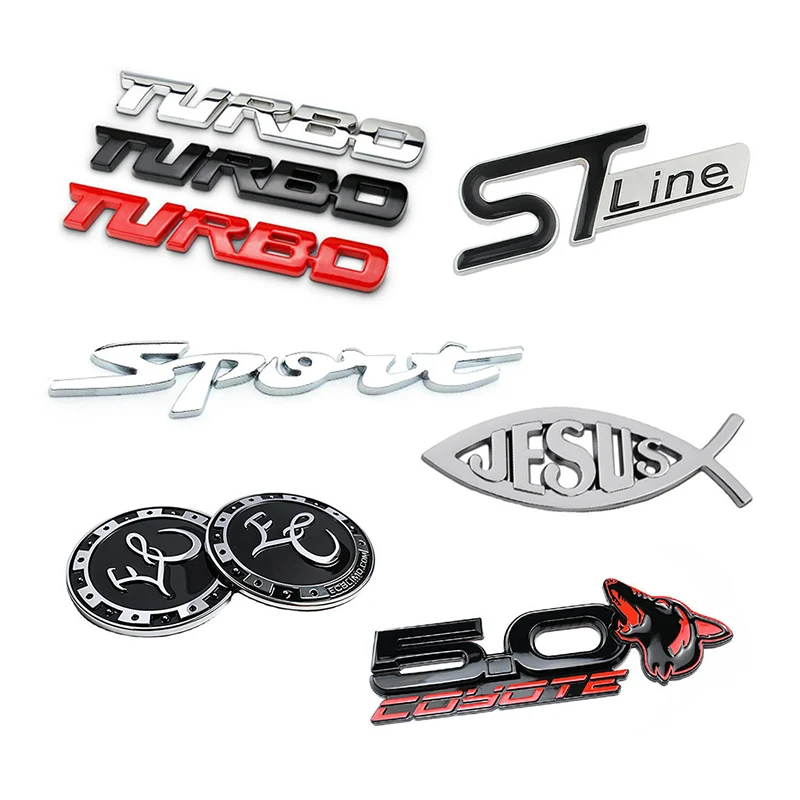 Emblemas de carro em material ABS